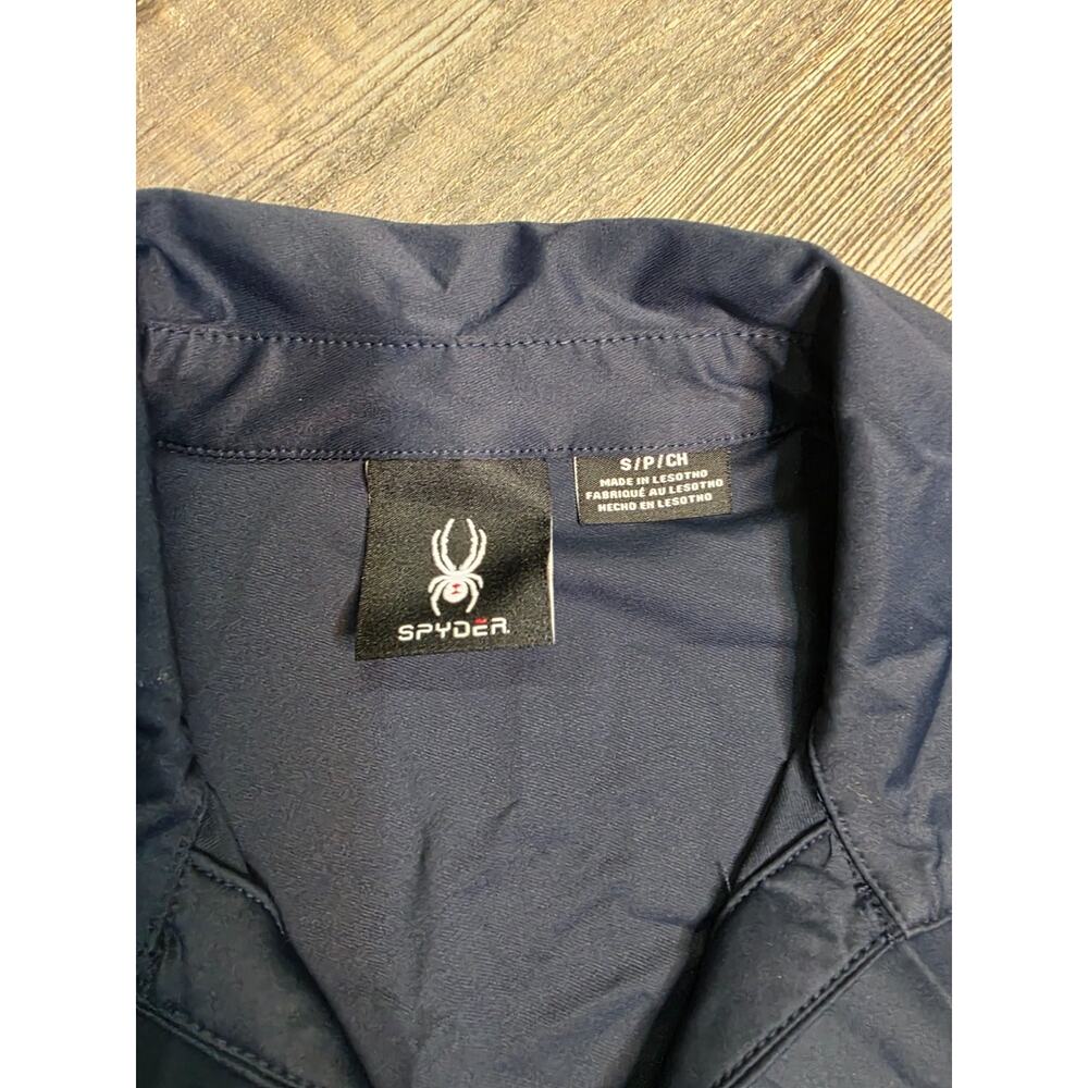Spyder Size S Navy Blue Activewear Dress Collared Drawstring Pockets NWT - Picture 6 of 9